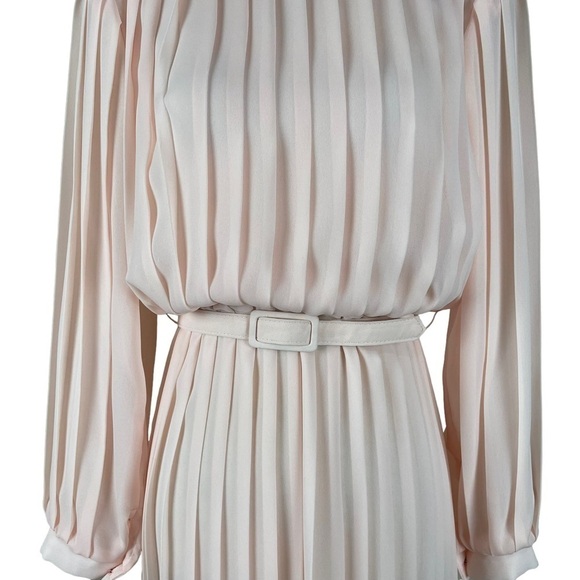 Monica Richards Pale Pink Pleated Dress - Picture 3 of 8
